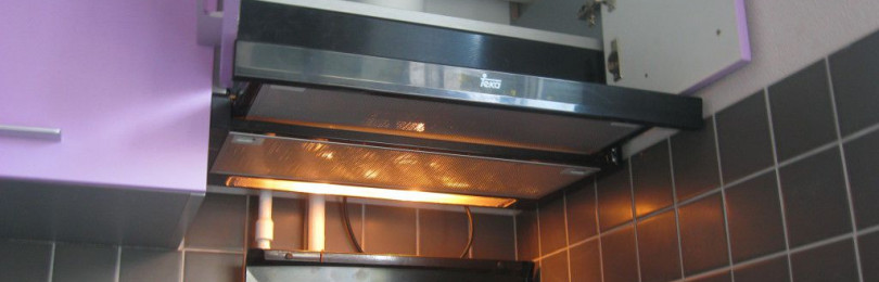 Как установить вытяжку на кухне с отводом в вентиляцию