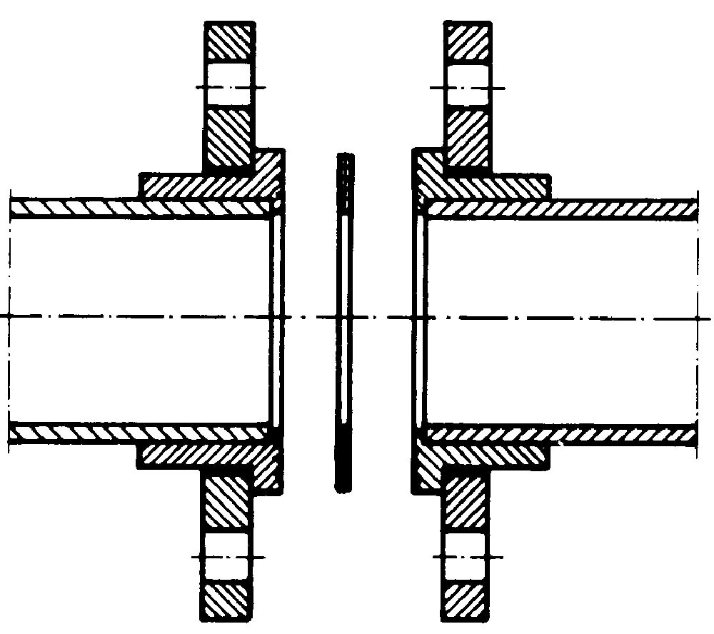 Схема фланцевого соединения