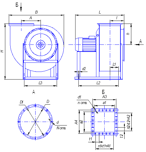 устройство и принцип работы центробежного вентилятора