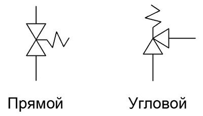 Мембранный клапан обозначение на схеме